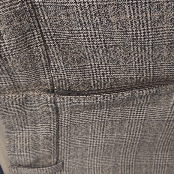 LOFT Julie Trouser In Black and White Plaid 10 - Picture 4 of 13